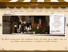 Tablet Screenshot of georgescucina.com